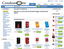 Tablet Screenshot of condomone.com